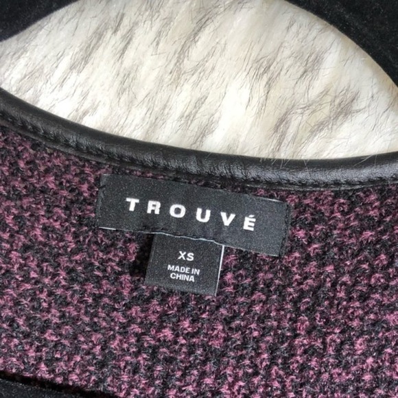 Nordstrom Trouve purple zip up cardigan xs - Picture 4 of 8